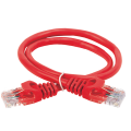 Патч-корд UTP 4 пары, Кат.6, 2хRJ45, 1м, красный, PVC, ITK PC04-C6U-1M