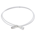 Патч-корд UTP 4 пары, Кат.5e, 2xRJ45, 1,5м, белый, LSZH, slim, ITK PC08-C5EUL-1M5-SL-WT