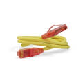 Патч-корд UTP 4 пары, Кат.5е, 2хRJ45, 2м, желтый, LSZH, Hyperline PC-LPM-UTP-RJ45-RJ45-C5e-2M-LSZH-YL