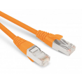 Патч-корд SF/UTP 4 пары, Кат.5е, 2хRJ45, 2м, оранжевый, LSZH, Hyperline PC-LPM-SFTP-RJ45-RJ45-C5e-2M-LSZH-OR