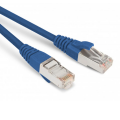 Патч-корд SF/UTP 4 пары, Кат.6, 2хRJ45, 2м, синий, LSZH, Hyperline PC-LPM-SFTP-RJ45-RJ45-C6-2M-LSZH-BL