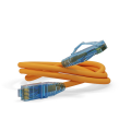 Патч-корд UTP 4 пары, Кат.6, 2хRJ45, 0,3м, оранжвый, LSZH, Hyperline PC-LPM-UTP-RJ45-RJ45-C6-0.3M-LSZH-OR