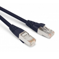 Патч-корд SF/UTP 4 пары, Кат.6, 2хRJ45, 0,5м, черный, LSZH, Hyperline PC-LPM-SFTP-RJ45-RJ45-C6-0.5M-LSZH-BK