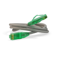 Патч-корд UTP 4 пары, Кат.6а, 2хRJ45, 10м, серый, LSZH, Hyperline PC-LPM-UTP-RJ45-RJ45-C6a-10M-LSZH-GY