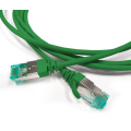 Патч-корд S/FTP 4 пары, Кат.6а, 2хRJ45, 1,5м, зеленый, LSZH, Hyperline PC-LPT-SFTP-RJ45-RJ45-C6a-1.5M-LSZH-GN