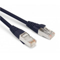 Патч-корд SF/UTP 4 пары, Кат.5е, 2хRJ45, 5м, черный, LSZH, Hyperline PC-LPM-SFTP-RJ45-RJ45-C5e-5M-LSZH-BK