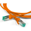 Патч-корд S/FTP 4 пары, Кат.6а, 2хRJ45, 5м, оранжевый, LSZH, Hyperline PC-LPT-SFTP-RJ45-RJ45-C6a-5M-LSZH-OR