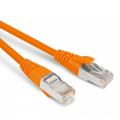 Патч-корд SF/UTP 4 пары, Кат.5е, 2хRJ45, 0,5м, оранжевый, LSZH, Hyperline PC-LPM-SFTP-RJ45-RJ45-C5e-0.5M-LSZH-OR