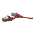 Патч-корд S/FTP 4 пары, Кат.6, 2хRJ45, 2м, красный, LSZH, Hyperline PC-LPT-SFTP-RJ45-RJ45-C6-2M-LSZH-RD