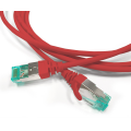 Патч-корд S/FTP 4 пары, Кат.6а, 2хRJ45, 1,5м, красный, LSZH, Hyperline PC-LPT-SFTP-RJ45-RJ45-C6a-1.5M-LSZH-RD