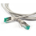 Патч-корд S/FTP 4 пары, Кат.6а, 2хRJ45, 1м, серый, LSZH, Hyperline PC-LPT-SFTP-RJ45-RJ45-C6a-1M-LSZH-GY