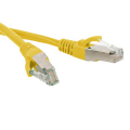 Патч-корд SF/UTP 4 пары, Кат.5е, 2хRJ45, 2м, желтый, LSZH, Hyperline PC-LPM-SFTP-RJ45-RJ45-C5e-2M-LSZH-YL