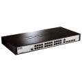 Коммутатор DES-1228/ME, 24-Port 10/100Mbps + 2 1000BASE-T + 2 Combo 1000BASE-T/SFP L2 MetroEthernet