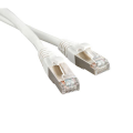 Патч-корд FTP 4 пары, Кат.6, 2хRJ45, 0,5м, белый, LSZH, Hyperline PC-LPM-STP-RJ45-RJ45-C6-0.5M-LSZH-WH