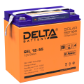 Батарея аккумуляторная DELTA GEL 12-55, (12В, 55Ач)