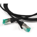 Патч-корд S/FTP 4 пары, Кат.6а, 2хRJ45, 1,5м, черный, LSZH, Hyperline PC-LPT-SFTP-RJ45-RJ45-C6a-1.5M-LSZH-BK