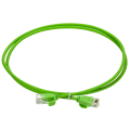 Патч-корд UTP 4 пары, Кат.6, 2хRJ45, 3м, зеленый, slim, LSZH, ITK PC02-C06UL-3M-SL-WT