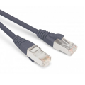 Патч-корд SF/UTP 4 пары, Кат.5е, 2хRJ45, 6м, черный, LSZH, Hyperline PC-LPM-SFTP-RJ45-RJ45-C5e-6M-LSZH-BK