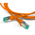 Патч-корд S/FTP 4 пары, Кат.6а, 2хRJ45, 1м, оранжевый, LSZH, Hyperline PC-LPT-SFTP-RJ45-RJ45-C6a-1M-LSZH-OR