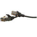 Патч-корд S/FTP 4 пары, Кат.6, 2хRJ45, 3м, черный, LSZH, Hyperline PC-LPT-SFTP-RJ45-RJ45-C6-3M-LSZH-BK