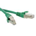 Патч-корд SF/UTP 4 пары, Кат.6, 2хRJ45, 0,5м, зеленый, LSZH, Hyperline PC-LPM-SFTP-RJ45-RJ45-C6-0.5M-LSZH-GN