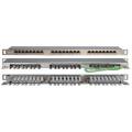 Патч-панель 0,5U, 19'', 24хRJ45, FTP, кат.6, Dual IDC, Hyperline PPHD-19-24-8P8C-C6-SH-110D