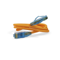 Патч-корд UTP 4 пары, Кат.6, 2хRJ45, 5м, оранжевый, LSZH, Hyperline PC-LPM-UTP-RJ45-RJ45-C6-5M-LSZH-OR