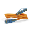 Патч-корд UTP 4 пары, Кат.6, 2хRJ45, 0,5м, оранжевый, LSZH, Hyperline PC-LPM-UTP-RJ45-RJ45-C6-0.5M-LSZH-OR