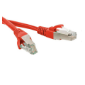 Патч-корд SF/UTP 4 пары, Кат.6, 2хRJ45, 0,5м, красный, LSZH, Hyperline PC-LPM-SFTP-RJ45-RJ45-C6-0.5M-LSZH-RD