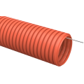 Труба гофрированная ПНД с протяжкой, d32мм, 25м, оранжевая, IEK CTG20-32-K04-025