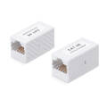 Адаптер проходной, Кат.5е, UTP, тип RJ45-RJ45, белый, Cabeus CA-8p8c-C5e