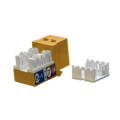 Вставка Keystone Jack RJ-45(8P8C), Кат.5е, оранжевая, Hyperline KJ9-8P8C-C5e-90-OR