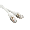 Патч-корд FTP 4 пары, Кат.5e, 2хRJ45, 0,5м, белый, LSZH, Hyperline PC-LPM-STP-RJ45-RJ45-C5e-0.5M-LSZH-WH