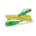 Патч-корд UTP 4 пары, Кат.6а, 2хRJ45, 3м, желтый, LSZH, Hyperline PC-LPM-UTP-RJ45-RJ45-C6a-3M-LSZH-YL