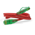 Патч-корд UTP 4 пары, Кат.6а, 2хRJ45, 5м, красный, LSZH, Hyperline PC-LPM-UTP-RJ45-RJ45-C6a-5M-LSZH-RD