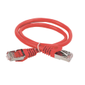 Патч-корд FTP 4 пары, Кат.5e, 2хRJ45, 10м, красный, LSZH, ITK PC04-C5EFL-10M