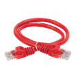 Патч-корд UTP 4 пары, Кат.5е, 2хRJ45, 1м, красный, PVC, ITK PC04-C5EU-1M