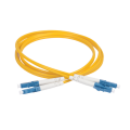 Шнур оптический LC/UPC-LC/UPC, SM, 2м, Duplex, желтый, uniboot push-pull, ITK FPC09-LCUU-LCUU-C2L-2M