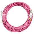 Шнур оптический LC/UPC-LC/UPC, MM, 50/125, 20м, Duplex, маджента, Cabeus FOP-50-OM4-LC-LC-20m