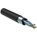 Кабель FTP 2 пары, Кат.5e, внеш., 0,45мм, LDPE, черный, 500м, ШПД, GENERICA BC3-C5E02-339-500-G