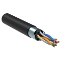 Кабель FTP 4 пары, Кат.5e, внеш., 0,45мм, LDPE, черный, 305м, GENERICA BC3-C5E04-339-305-G