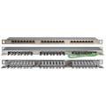 Патч-панель 0,5U, 19'', 24хRJ45, FTP, кат.6, Dual IDC, Hyperline PPHD-19-24-8P8C-C6-SH-110D