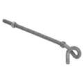 Крюк спиральный КСА12-55/200 (BQC 12-55), IEK UKS-12-12-55