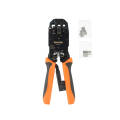 Кримпер для RJ-45, RJ-12, RJ-11, с храп. механизмом и смен. лезвиями, Hyperline HT-2008AR