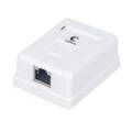 Розетка компьютерная RJ-45, Кат.5e, экран., одинарная, внешняя, Cabeus WS-8P8C-Cat.5e-SH-1