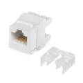 Вставка Keystone Jack RJ-45(8р8с), Кат.6A, Dual IDC, Cabeus KJ-RJ45-Cat.6A-180 Degree