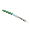 Кабель FTP 4 пары, Кат.5e, внутр., 0,51мм, PVC, зелёный, 305м, Hyperline FUTP4-C5E-S24-IN-PVC-GN-305