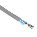 Кабель FTP 4 пары, Кат.5e, внутр., 0,48мм, PVC, серый, 305м, Hyperline FUTP4-C5E-P26-IN-PVC-GY-305