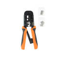 Кримпер для RJ-45, RJ-12, RJ-11, с храповым механизмам и сменными лезвиями, Hyperline HT-N5684R