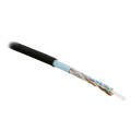 Кабель FTP 4 пары, Кат.5e, внутр., 0,51мм, PVC, чёрный, 305м, Hyperline FUTP4-C5E-S24-IN-PVC-BK-305